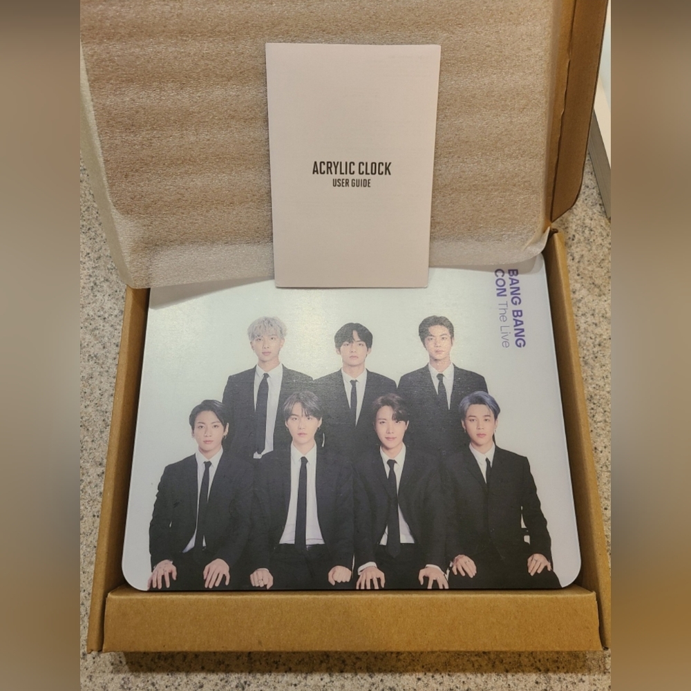 BTS BANGBANGCON acrylic clock